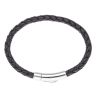 Unique & Co Black Leather Bracelet