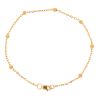 22ct Yellow Gold Bead Bracelet 7"