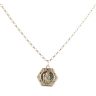 9ct Yellow Gold Hexagon St Christopher Pendant and Chain 20"