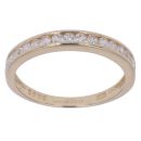 14ct Yellow Gold Cubic Zirconia Eternity Ring