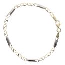 14ct Yellow & White Gold Child's 6" Bracelet