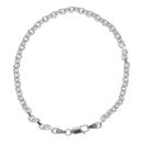 Silver Cable Fancy Bracelet 8.5"