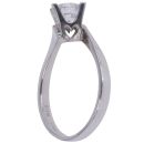 18ct White Gold 1.01ct Diamond Solitaire Twist Ring