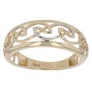 9ct Yellow and White Gold Celtic Knot Openwork Fancy Ring