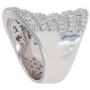 18ct White Gold 3.50ct Brilliant and Baguette Cut Diamond Fancy Ring