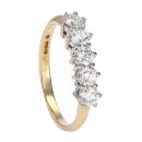 18ct Yellow Gold 0.50ct Five Stone Diamond Ring