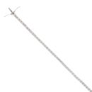 18ct White Gold 4.85ct Diamond Tennis Bracelet 7"