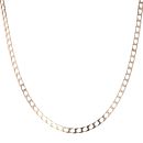 9ct Yellow Gold Square Curb Chain 22"