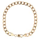 9ct Yellow Gold Curb Bracelet 8"