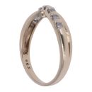 9ct Yellow Gold 0.25ct Brilliant Cut Diamond Crossover Ring