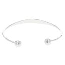 Silver Children`s Torque Bangle