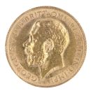 1911 George V Large Head UK Half Sovereign Coin