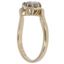 18ct Yellow Gold 0.25ct Brilliant Cut Diamond Two Stone Ring