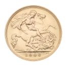 1906 Edward VII Large Head UK Half Sovereign Coin