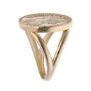 14ct Yellow Gold Imitation Coin Ring