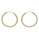 22ct Yellow Gold Dot Hoop Earrings