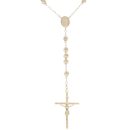 9ct Yellow Gold Rosary Beads 28"