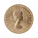 1958 Elizabeth II First Portrait UK Full Sovereign Coin