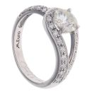 18ct White Gold 1.30ct Brilliant Cut Diamond Cluster Ring