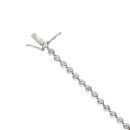 18ct White Gold 0.70ct Brilliant Cut Diamond Tennis Bracelet 7.5"