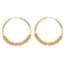 22ct Yellow Gold Eternity Hoop Earrings