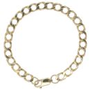 9ct Yellow Gold Curb Bracelet 8"