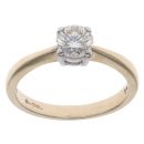 9ct Yellow Gold 0.50ct Brilliant Cut Diamond Solitaire Ring