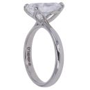 Platinum 3.09ct Pear Cut Lab Grown Diamond Solitaire Ring