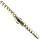 14ct Yellow Gold Monaco Curb Classic Plain Lock Chain 20"