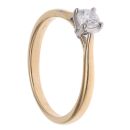 18ct Yellow Gold 0.33ct Brilliant Cut Diamond Solitaire Ring