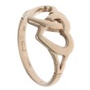 9ct Yellow Gold Hearts Fancy Ring