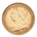 1900 Victoria Old Head UK Half Sovereign Coin