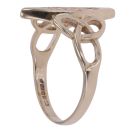 9ct Yellow and Rose Gold Celtic Knot Patterned Clogau Ring