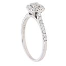 18ct White Gold 0.50ct Brilliant Cut Diamond Cluster Ring