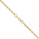 22ct Yellow and White Gold Beaded Chain 20"
