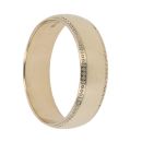 9ct Yellow Gold Milgrain Wedding Band 6.1mm