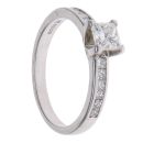 Platinum 1.10ct Princess Cut Diamond Solitaire Ring