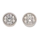 18ct White Gold 0.78ct Brilliant Cut Diamond Stud Earrings