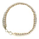 14ct Yellow & White Gold Child's 6" Bracelet