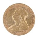 1900 Victoria Old Head UK Full Sovereign Coin