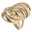 14ct Yellow Gold Mesh Swirl Ring