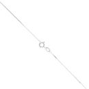 9ct White Gold Diamond Solitaire Pendant and 16" Chain by Anya Belle