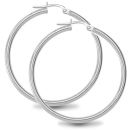 Mint Of London 925 Silver Polished Hoop Earrings