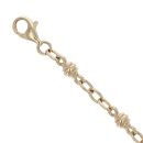 9ct Yellow Gold Fancy Bracelet 8"