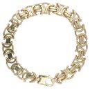 9ct Yellow Gold Byzantine Bracelet 9"