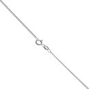 Silver Diamond Cut Curb Chain 20" by Icesia