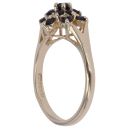 9ct Yellow Gold Sapphire Cluster Ring