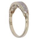 9ct Yellow Gold 0.10ct Diamond Half Eternity Ring