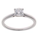 Platinum 0.50ct Brilliant Cut Diamond Solitaire Ring