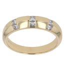 18ct Yellow Gold 0.40ct Princess Cut Diamond Fancy Ring